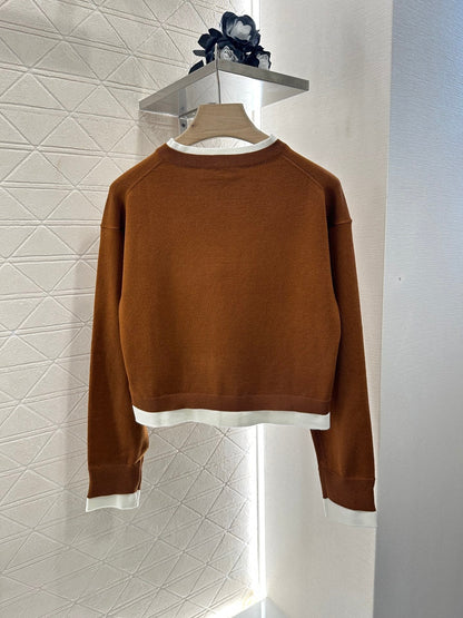 2025 new product Knitted long-sleeved sweater