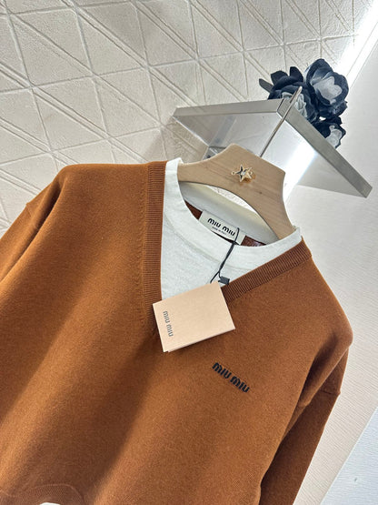 2025 new product Knitted long-sleeved sweater