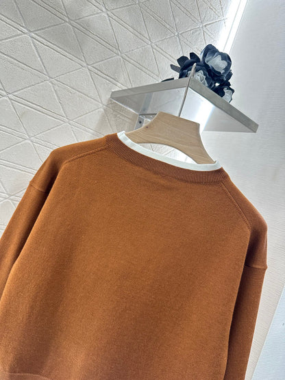 2025 new product Knitted long-sleeved sweater