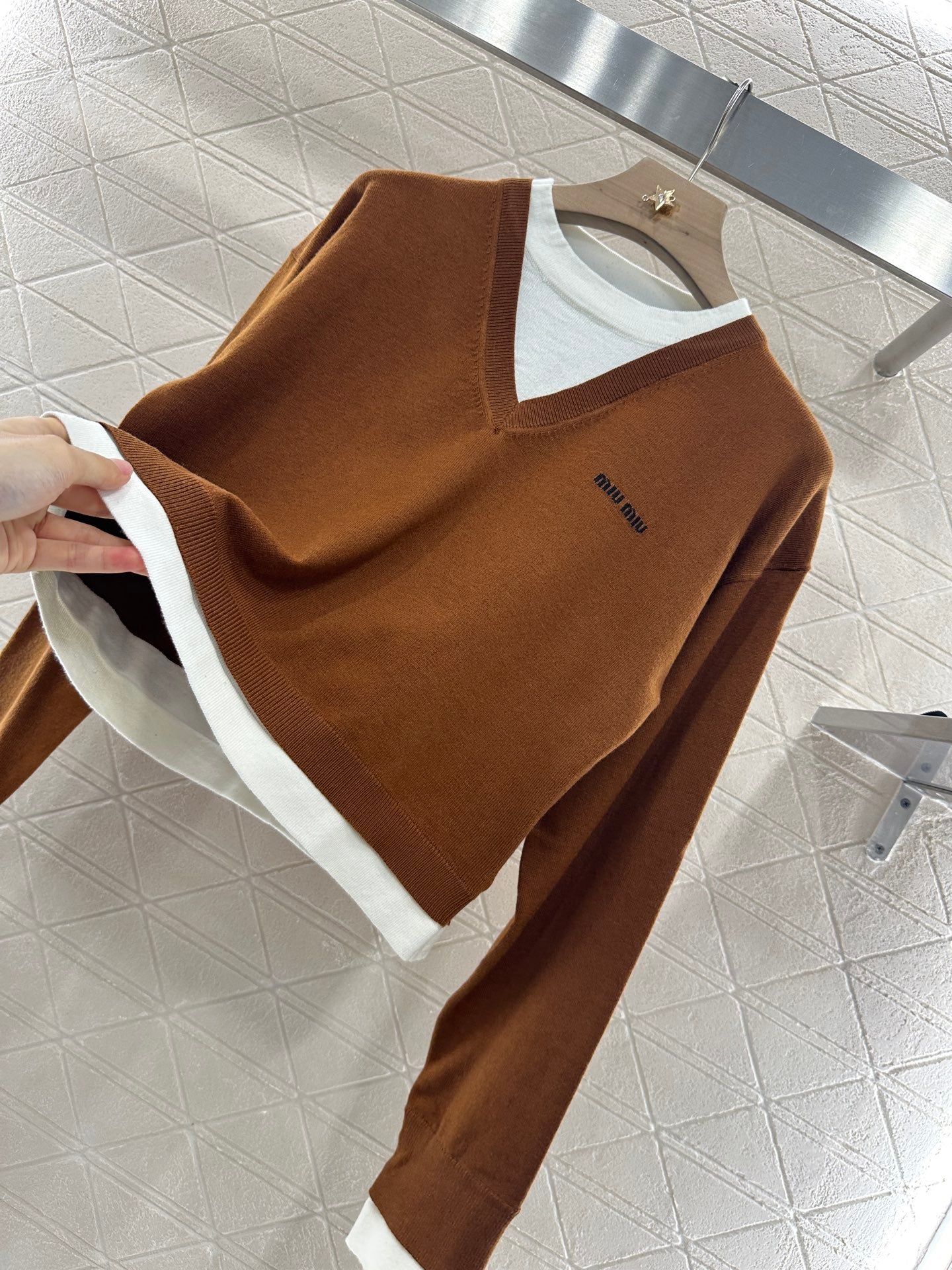 2025 new product Knitted long-sleeved sweater