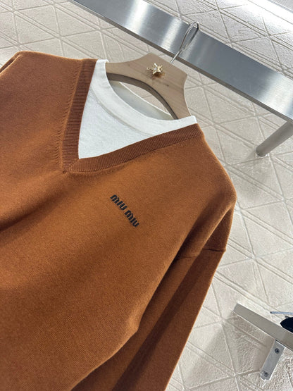 2025 new product Knitted long-sleeved sweater