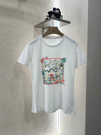 2025 new product Round neck printed T-shirt