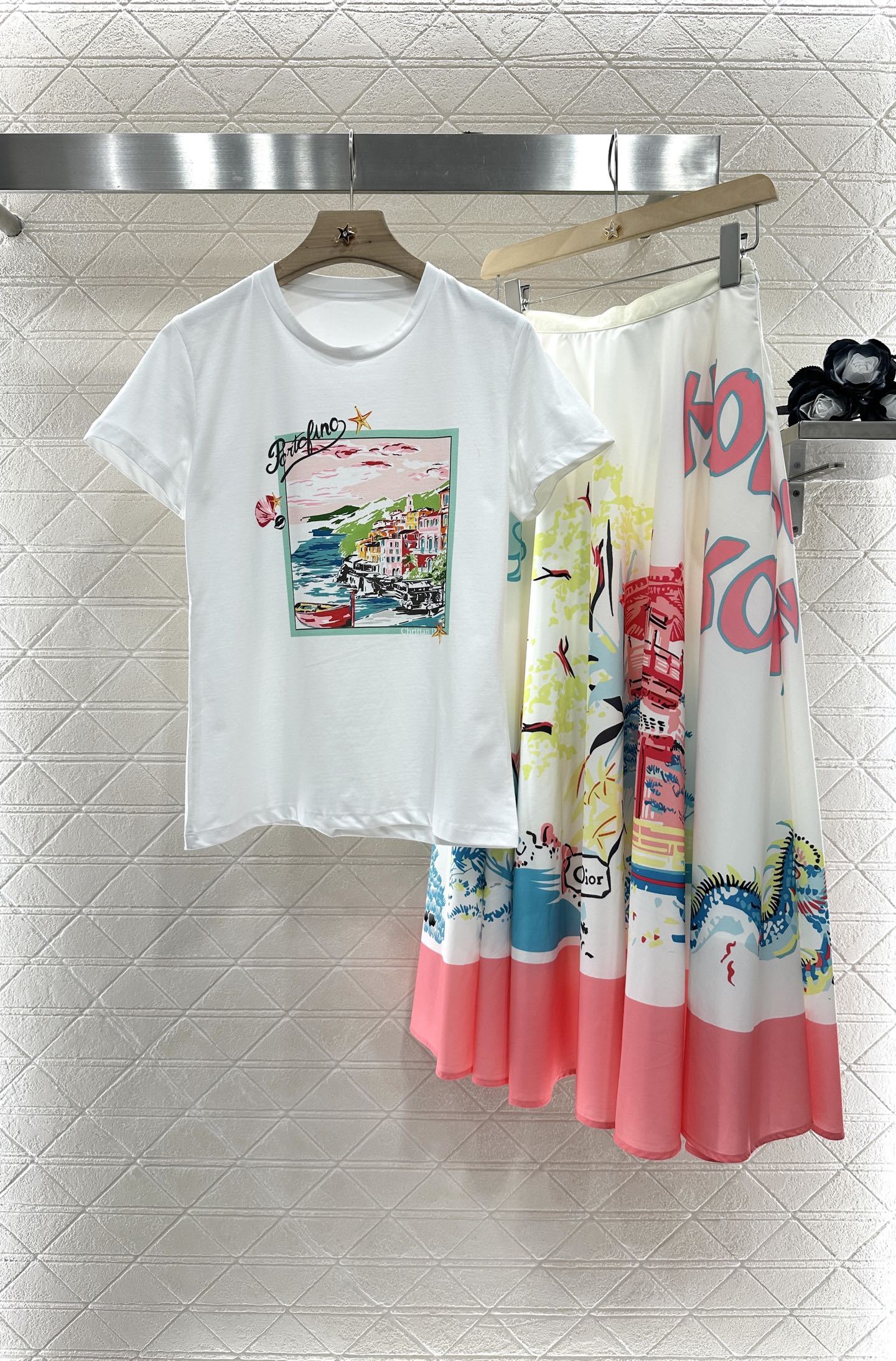 2025 new product Round neck printed T-shirt
