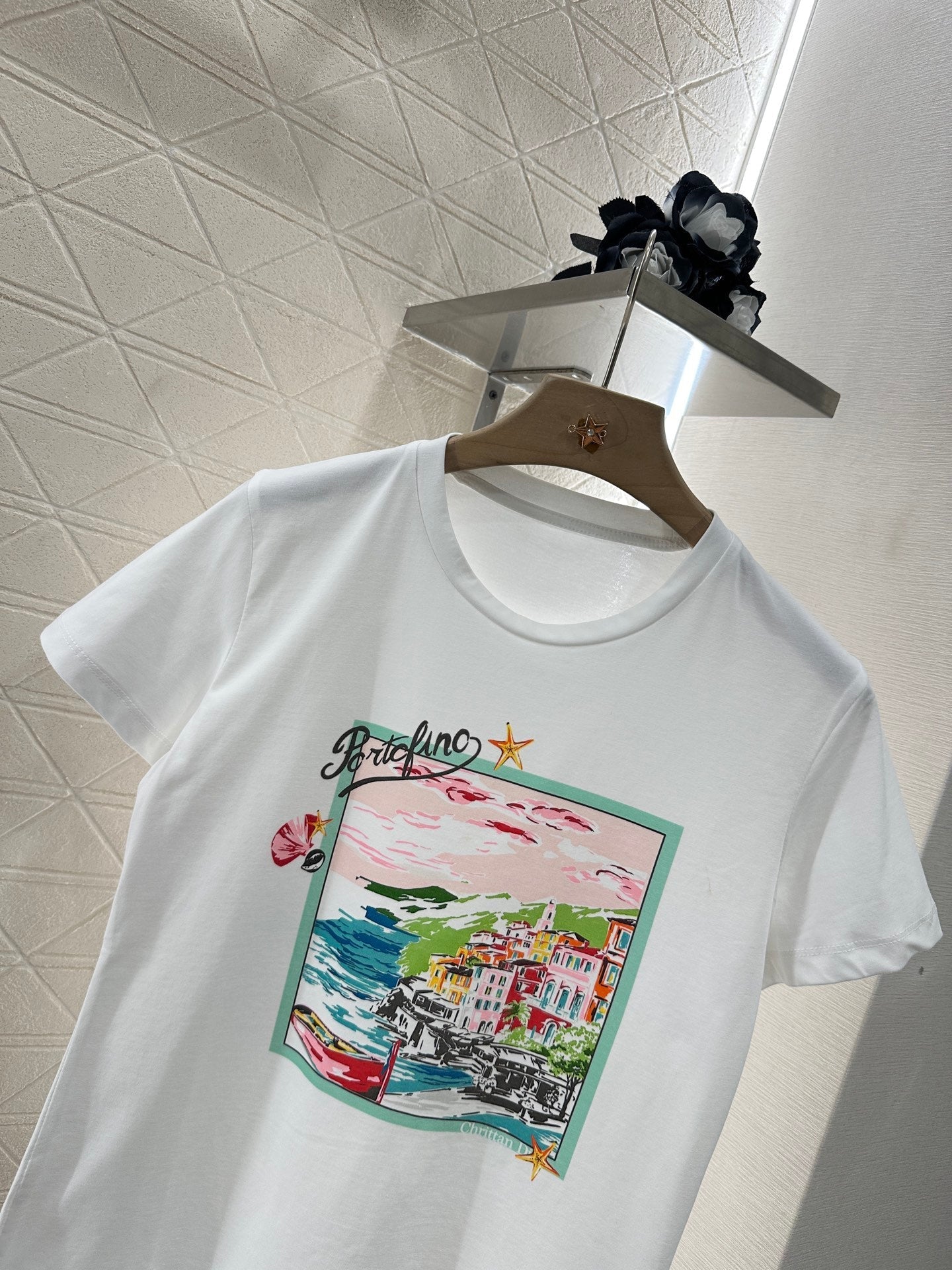 2025 new product Round neck printed T-shirt