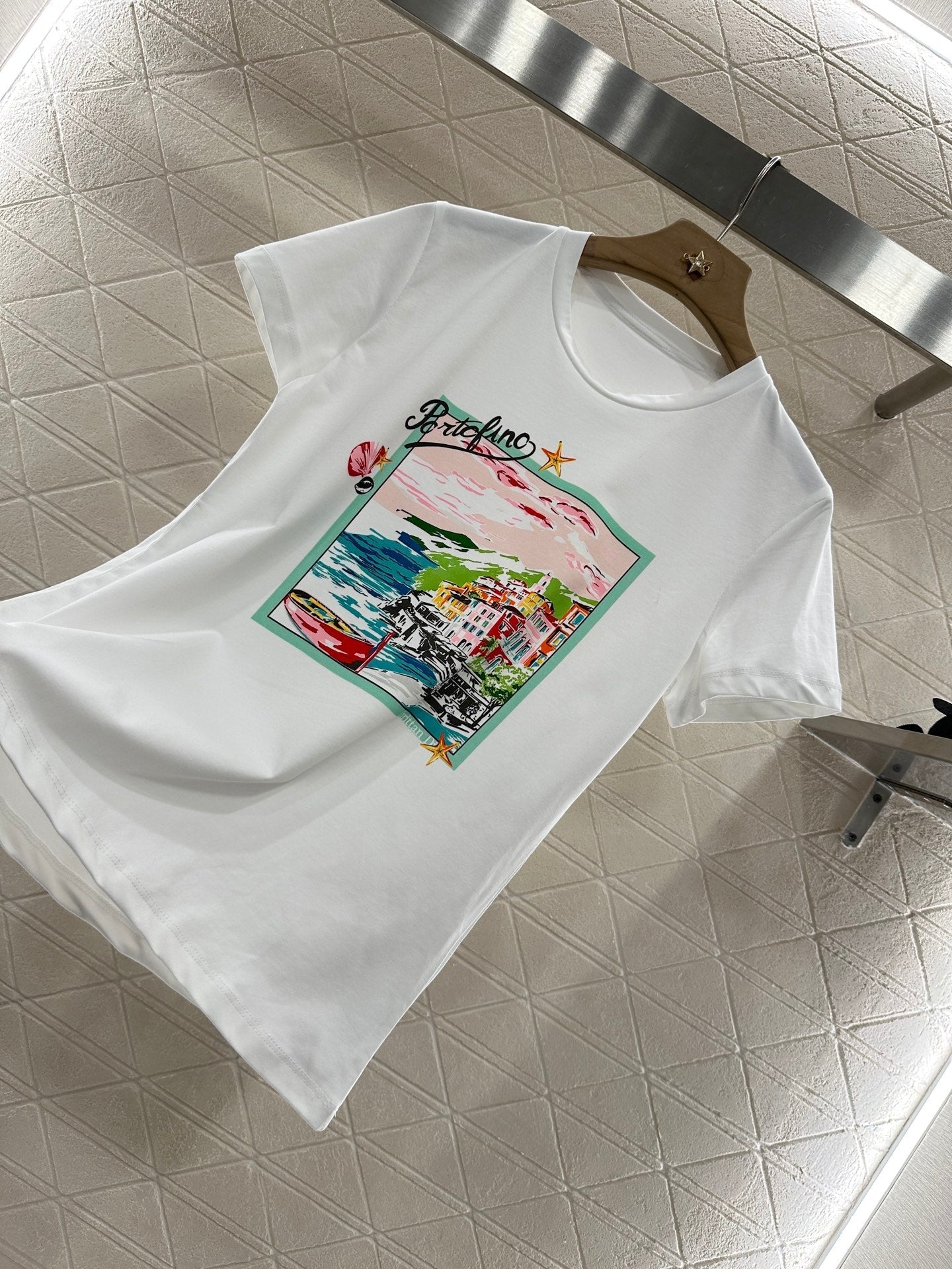 2025 new product Round neck printed T-shirt