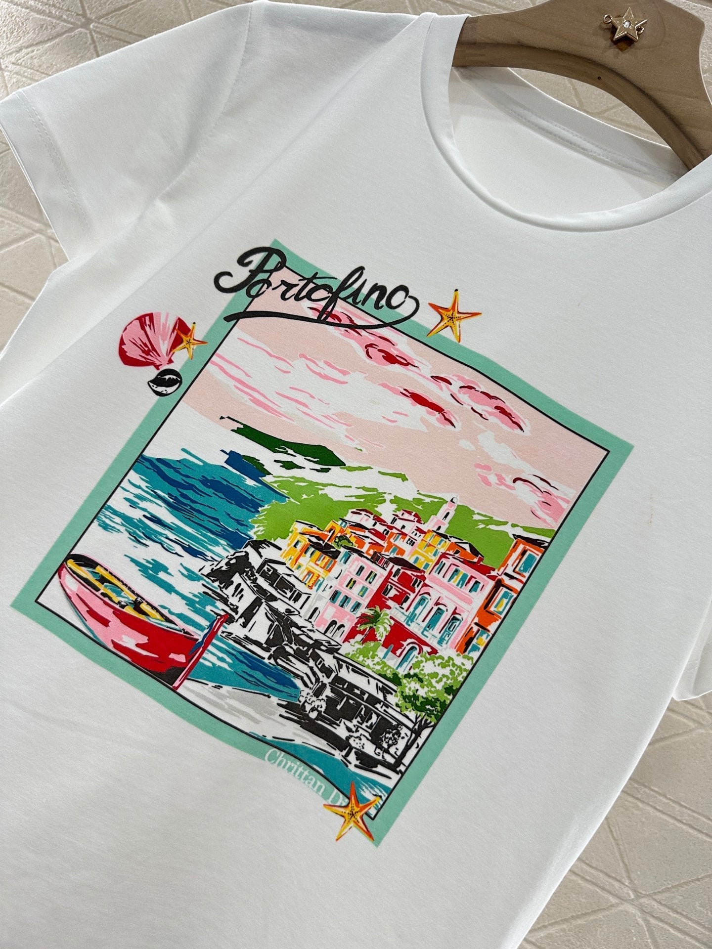 2025 new product Round neck printed T-shirt