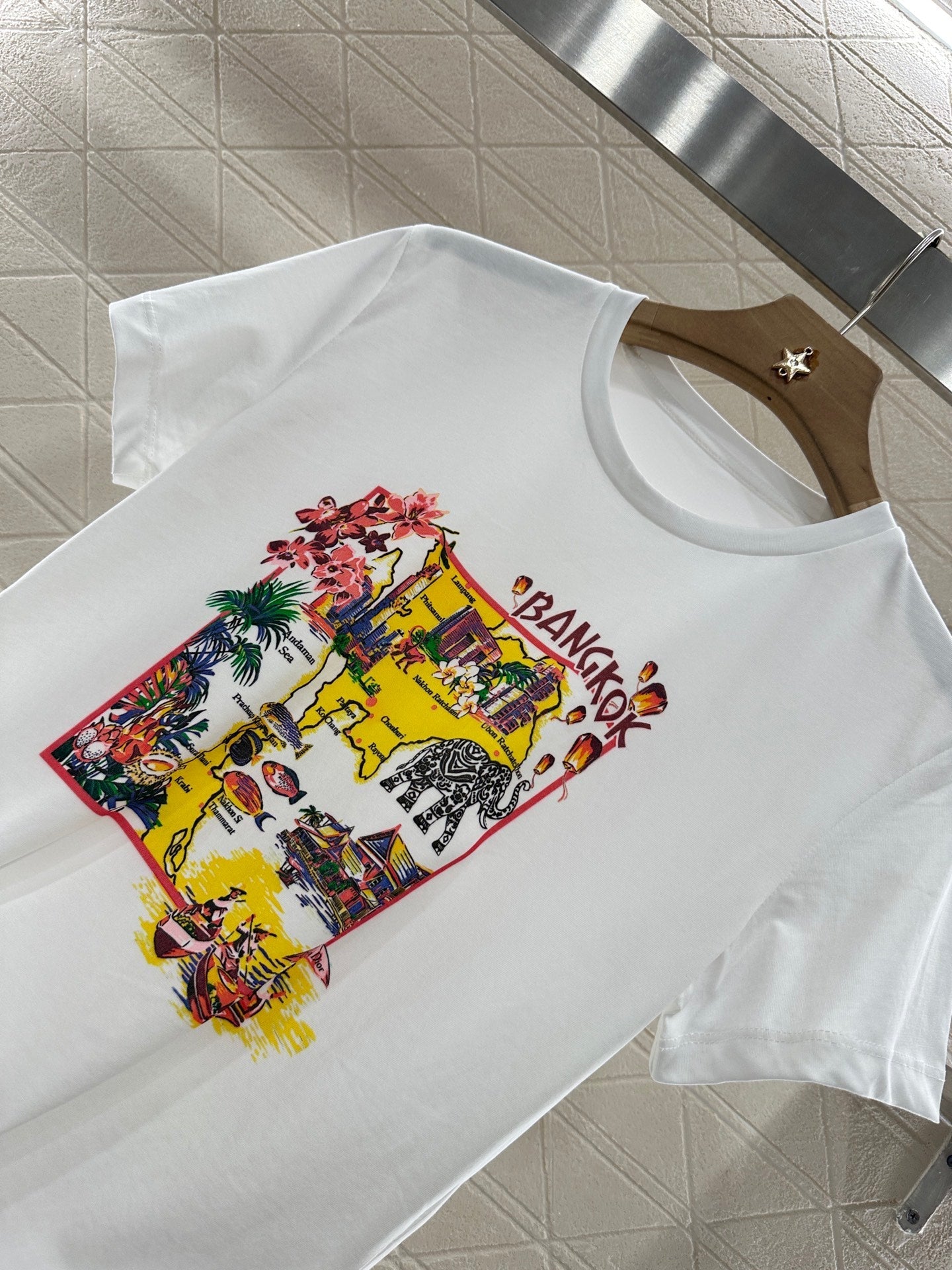 2025 new product Round neck printed T-shirt