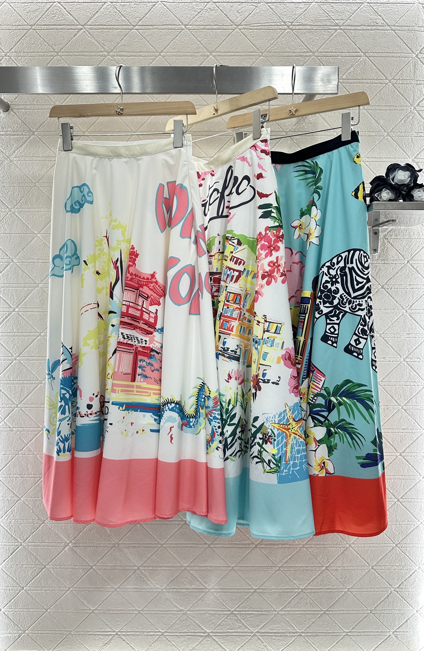 2025 new product Printed skirt