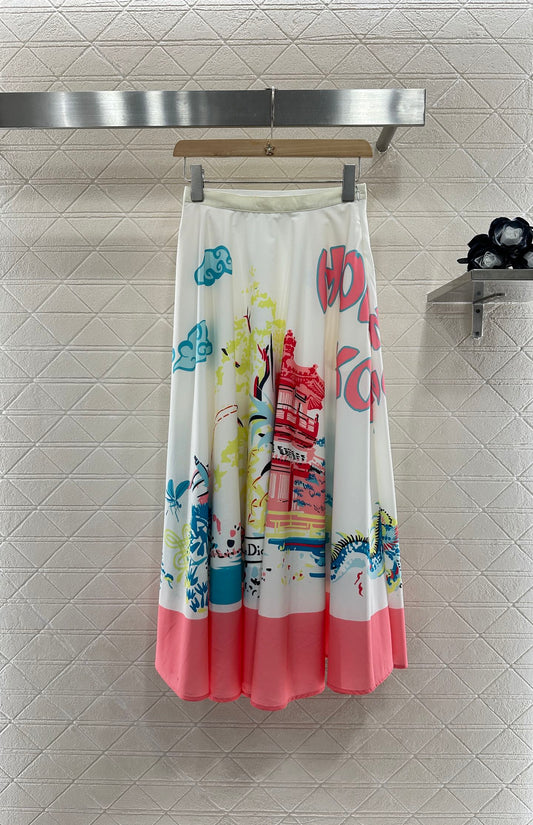 2025 new product Printed skirt