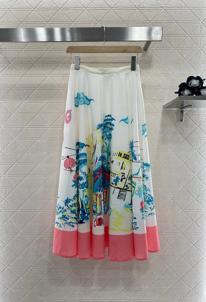 2025 new product Printed skirt