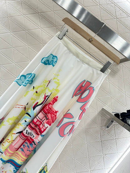 2025 new product Printed skirt