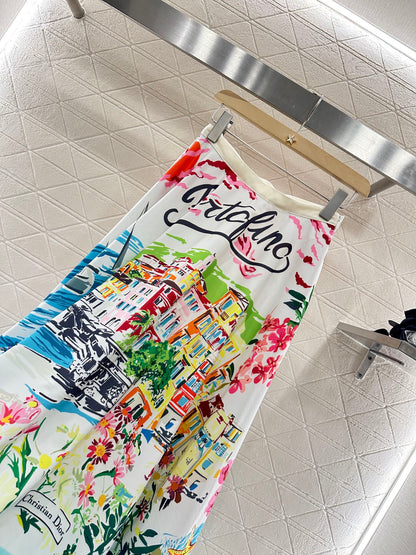 2025 new product Printed skirt