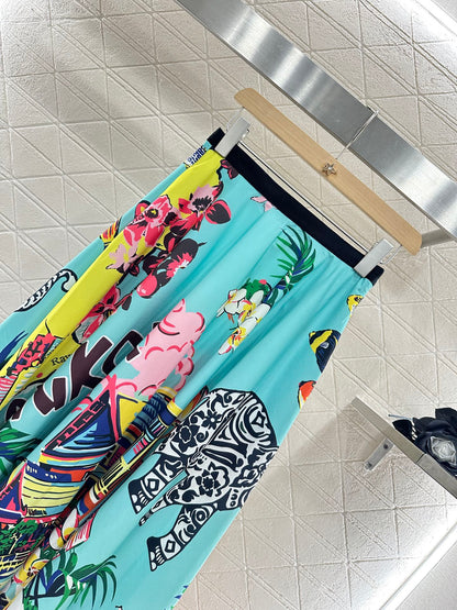 2025 new product Printed skirt