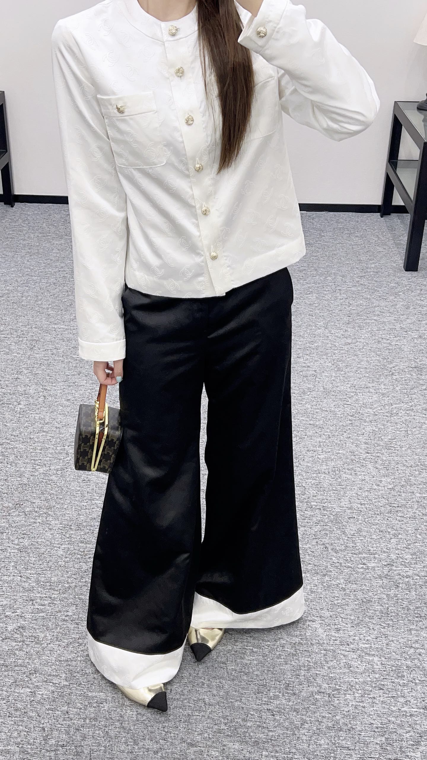 2025 new products Wide-leg flared trousers