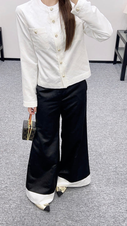 2025 new products Wide-leg flared trousers