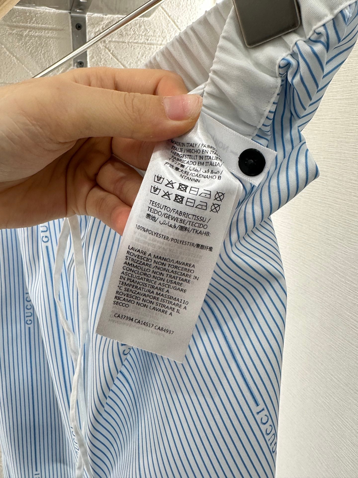 2025 new product Drawstring striped trousers