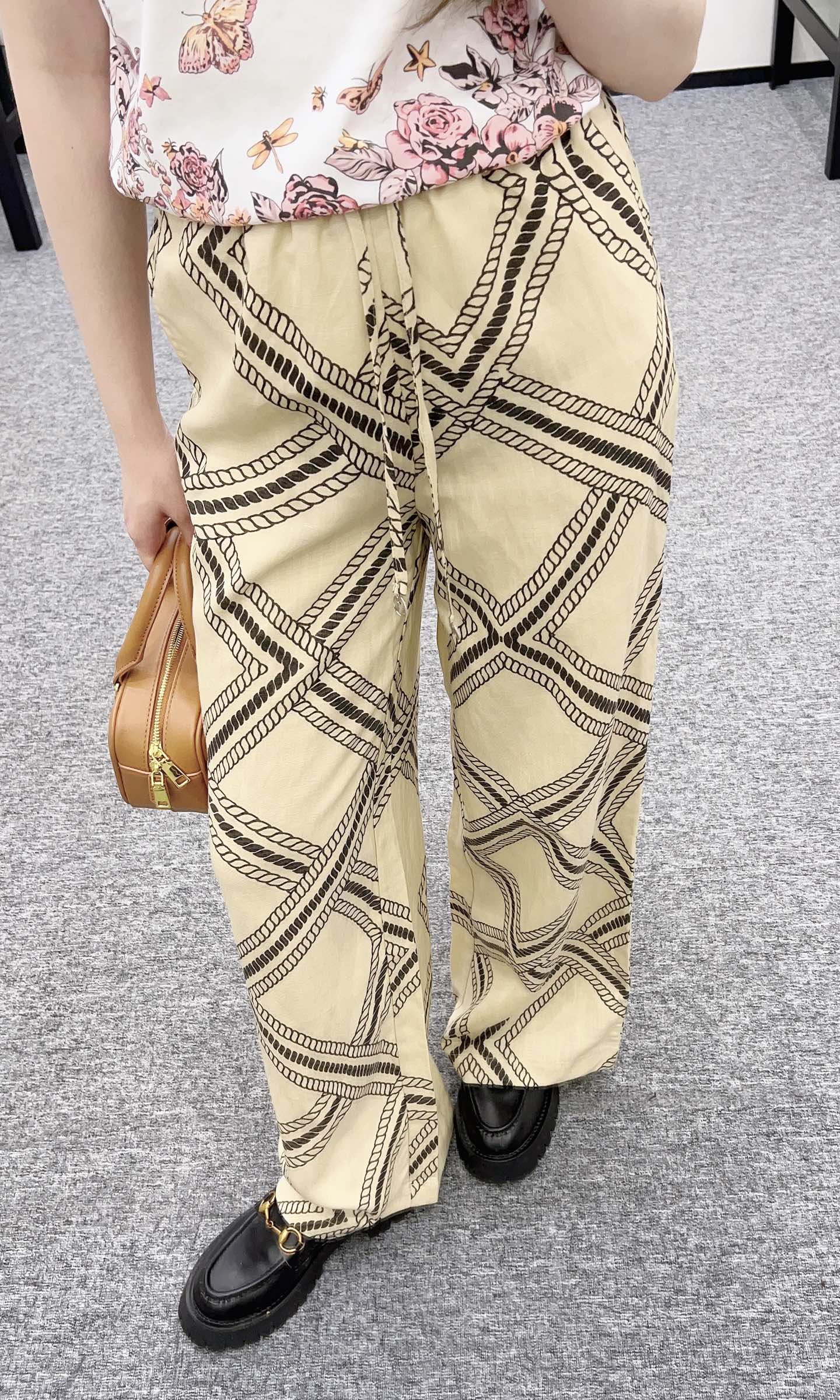 2025 new product Linen straight pants