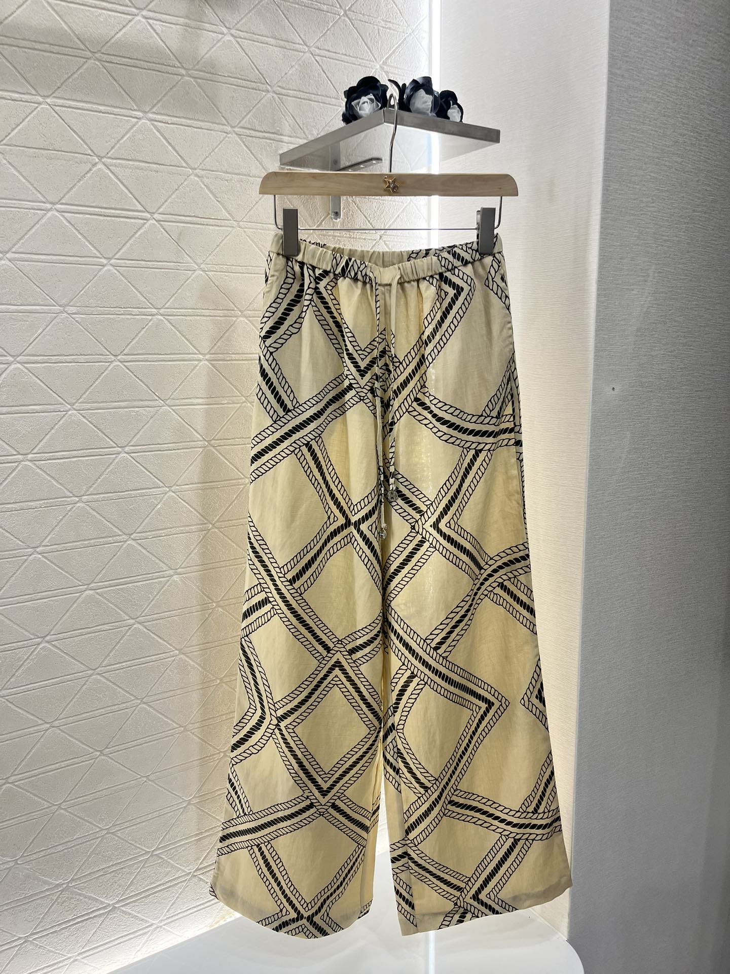 2025 new product Linen straight pants