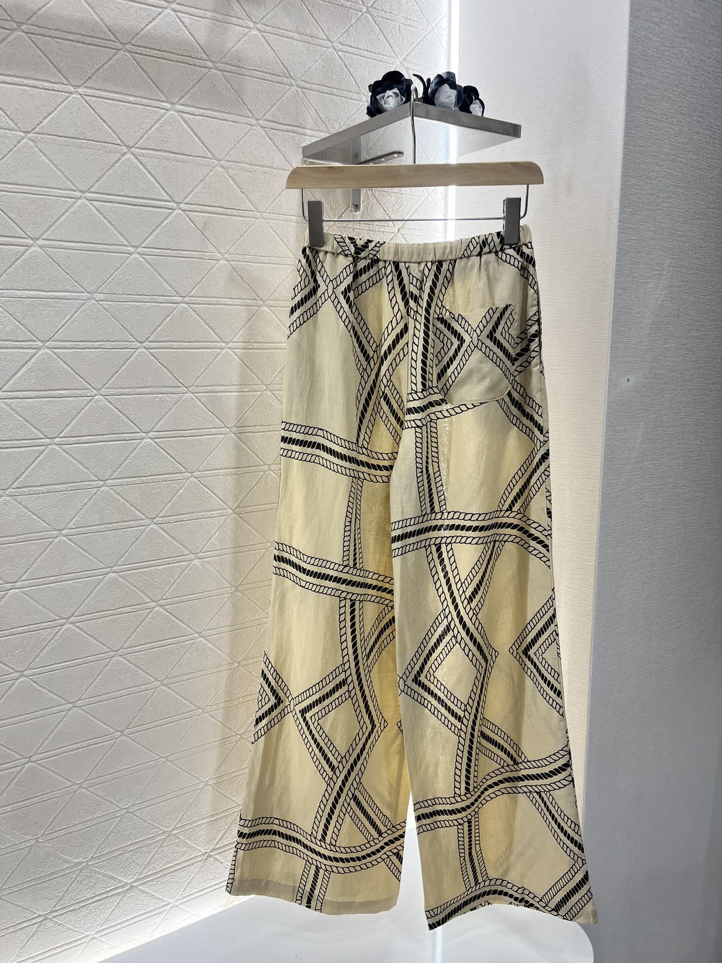 2025 new product Linen straight pants