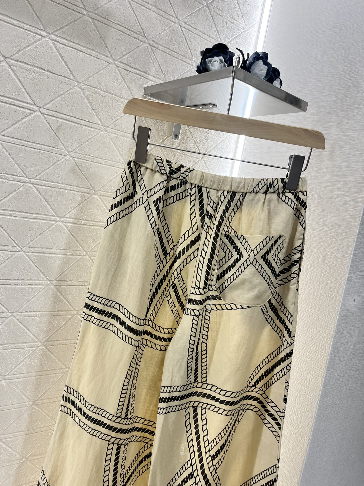 2025 new product Linen straight pants