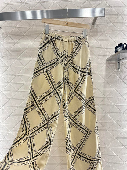 2025 new product Linen straight pants