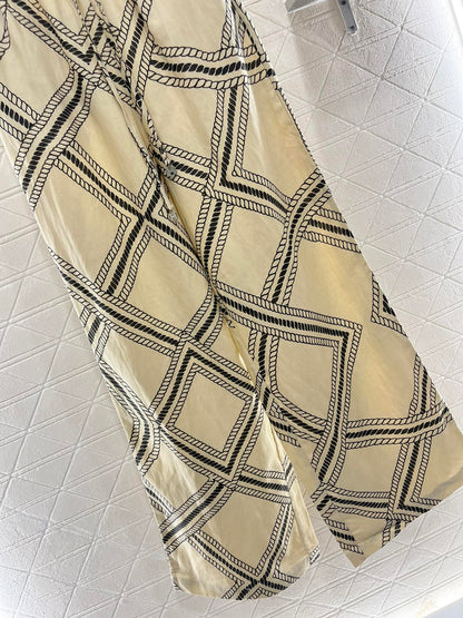 2025 new product Linen straight pants