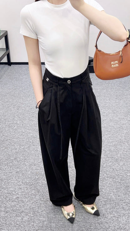 2025 new products Drawstring trousers