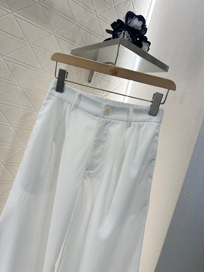 2025 new products Lace cropped pants