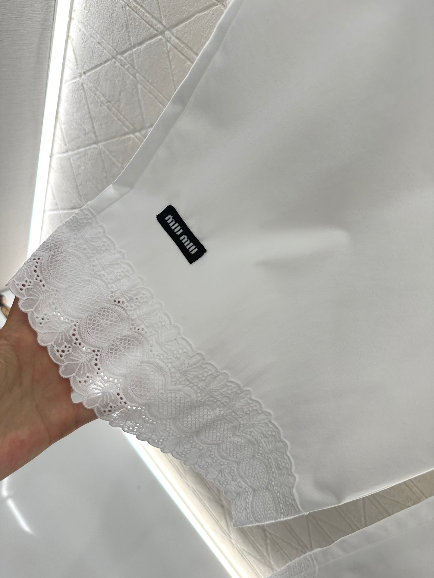 2025 new products Lace cropped pants