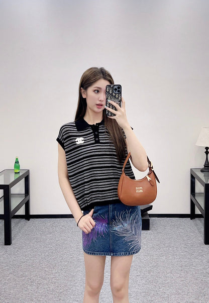 2025 new product Knitted sleeveless vest