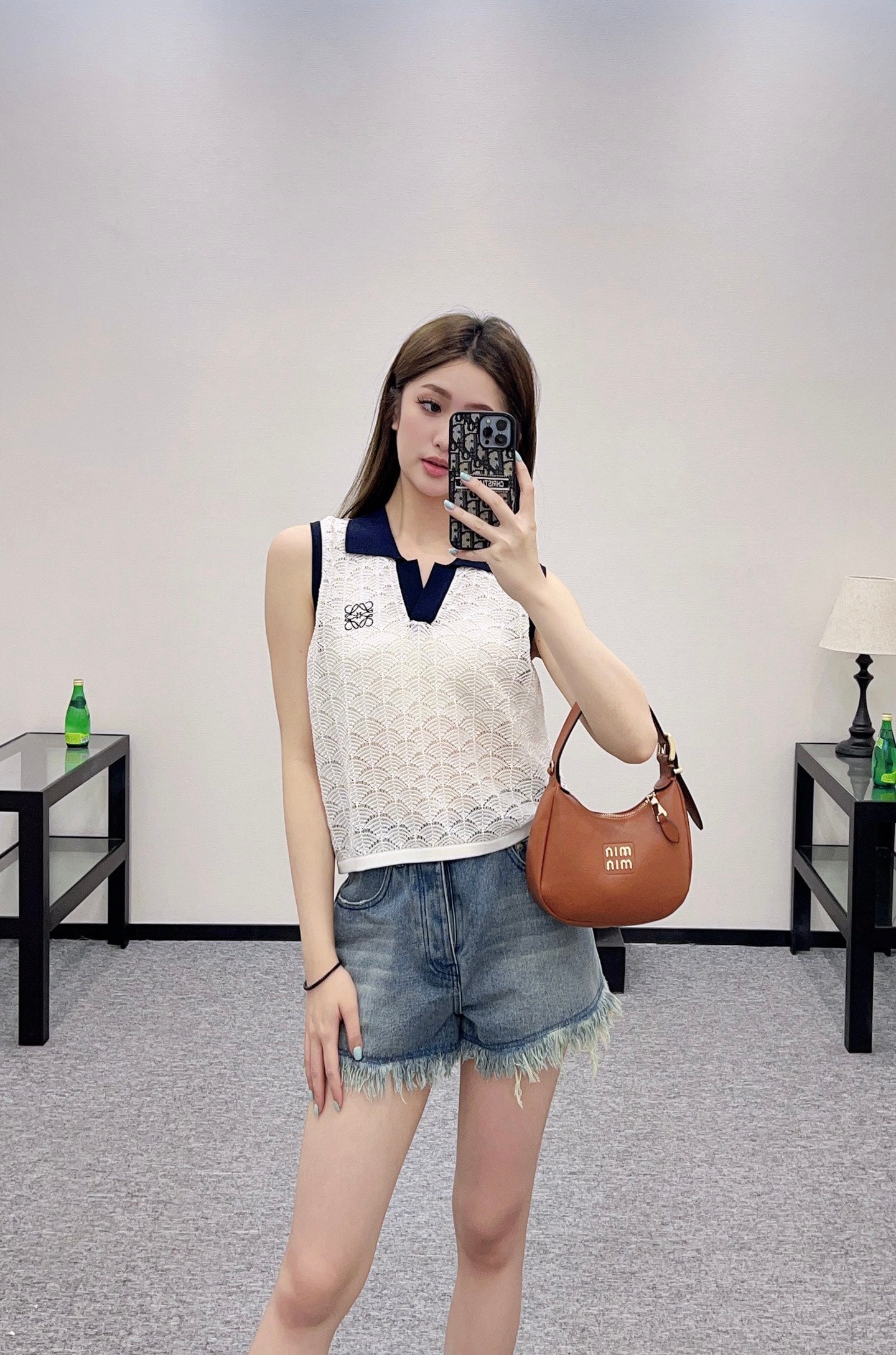 2025 new product Hollow knitted vest