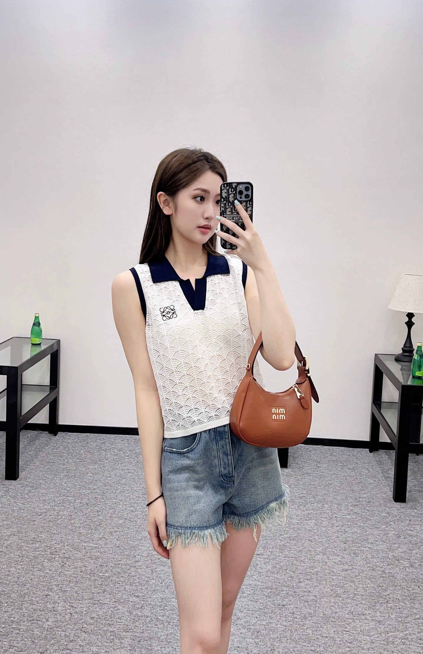 2025 new product Hollow knitted vest