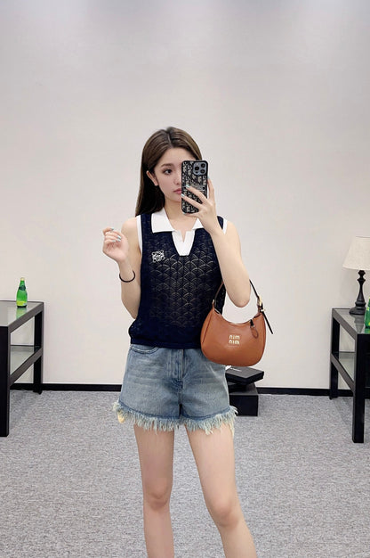 2025 new product Hollow knitted vest