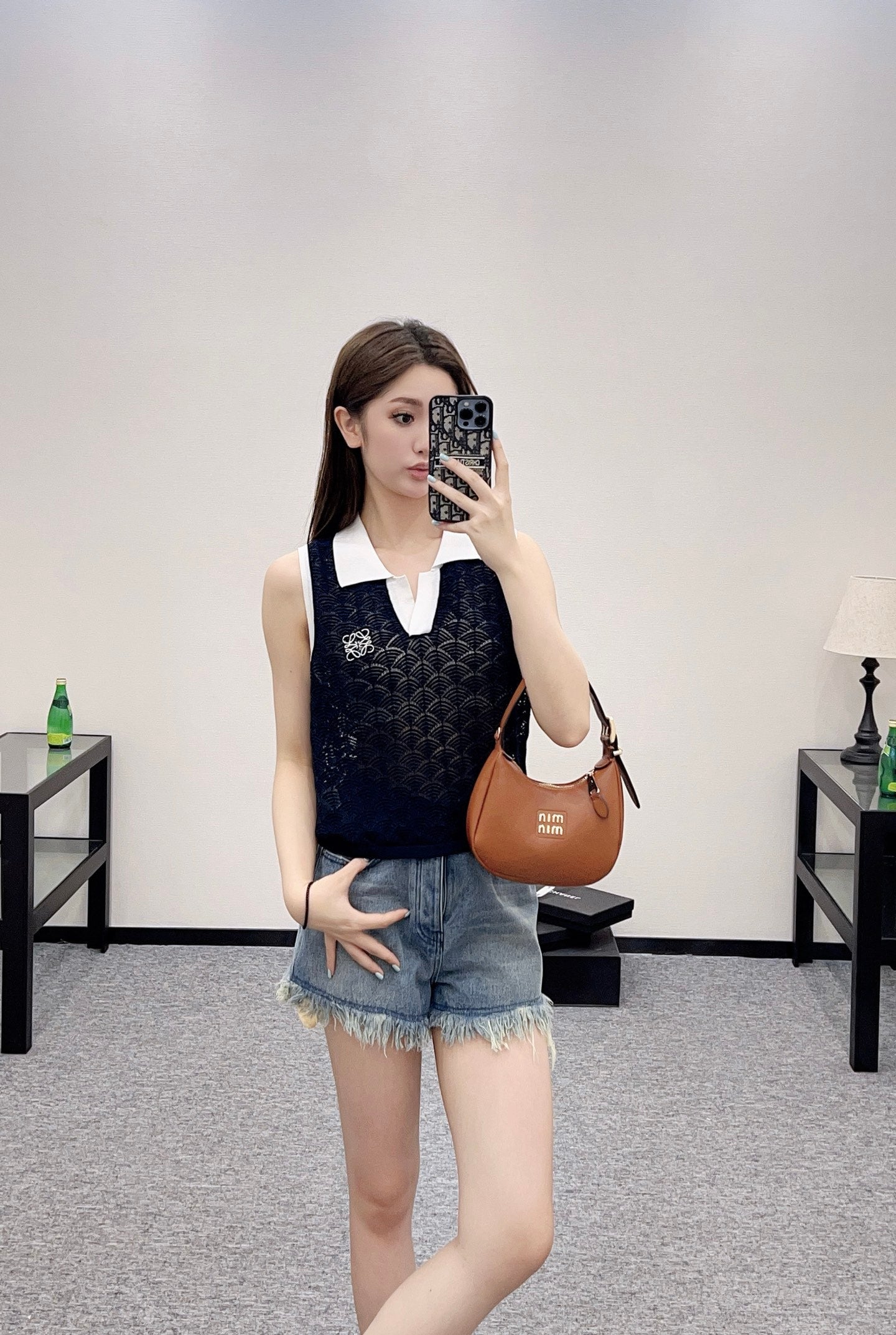 2025 new product Hollow knitted vest