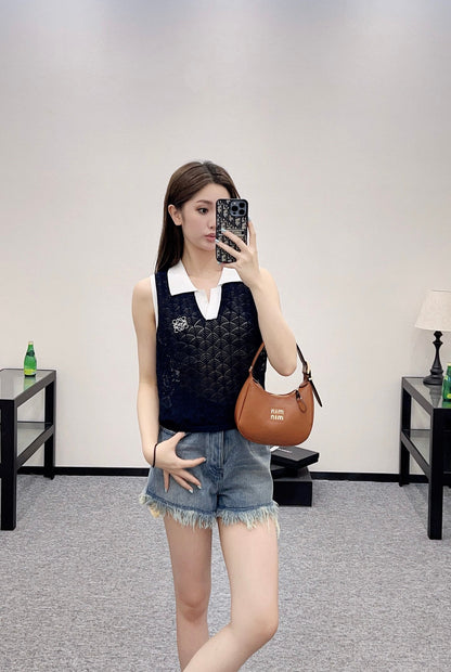 2025 new product Hollow knitted vest