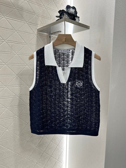 2025 new product Hollow knitted vest