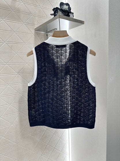 2025 new product Hollow knitted vest