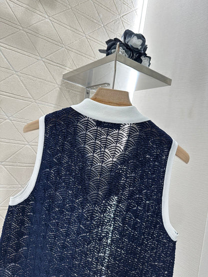 2025 new product Hollow knitted vest