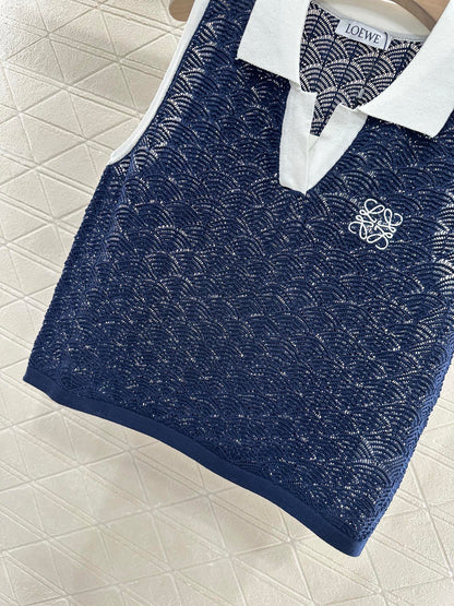 2025 new product Hollow knitted vest