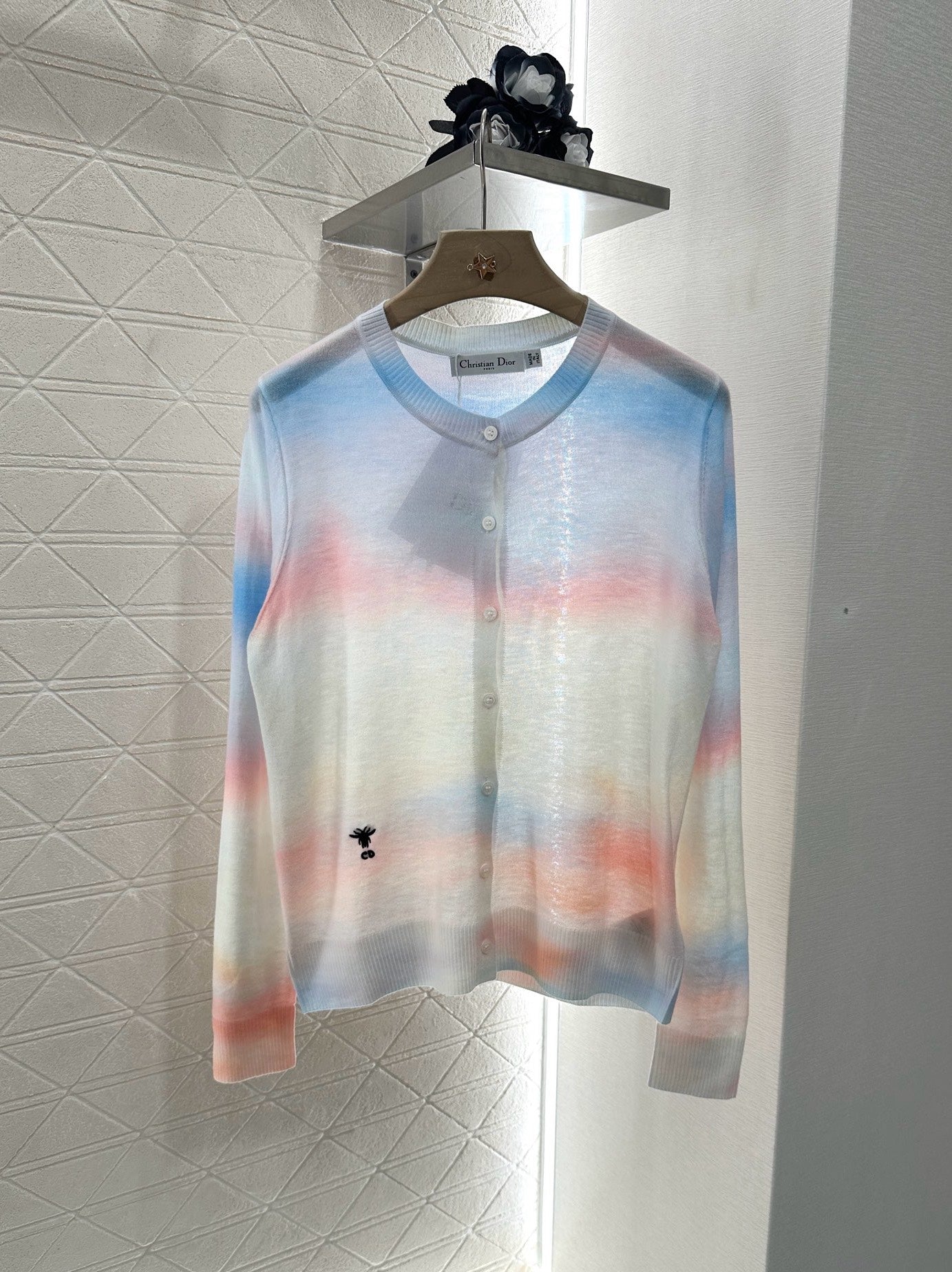 2024 new product Gradient knitted cardigan