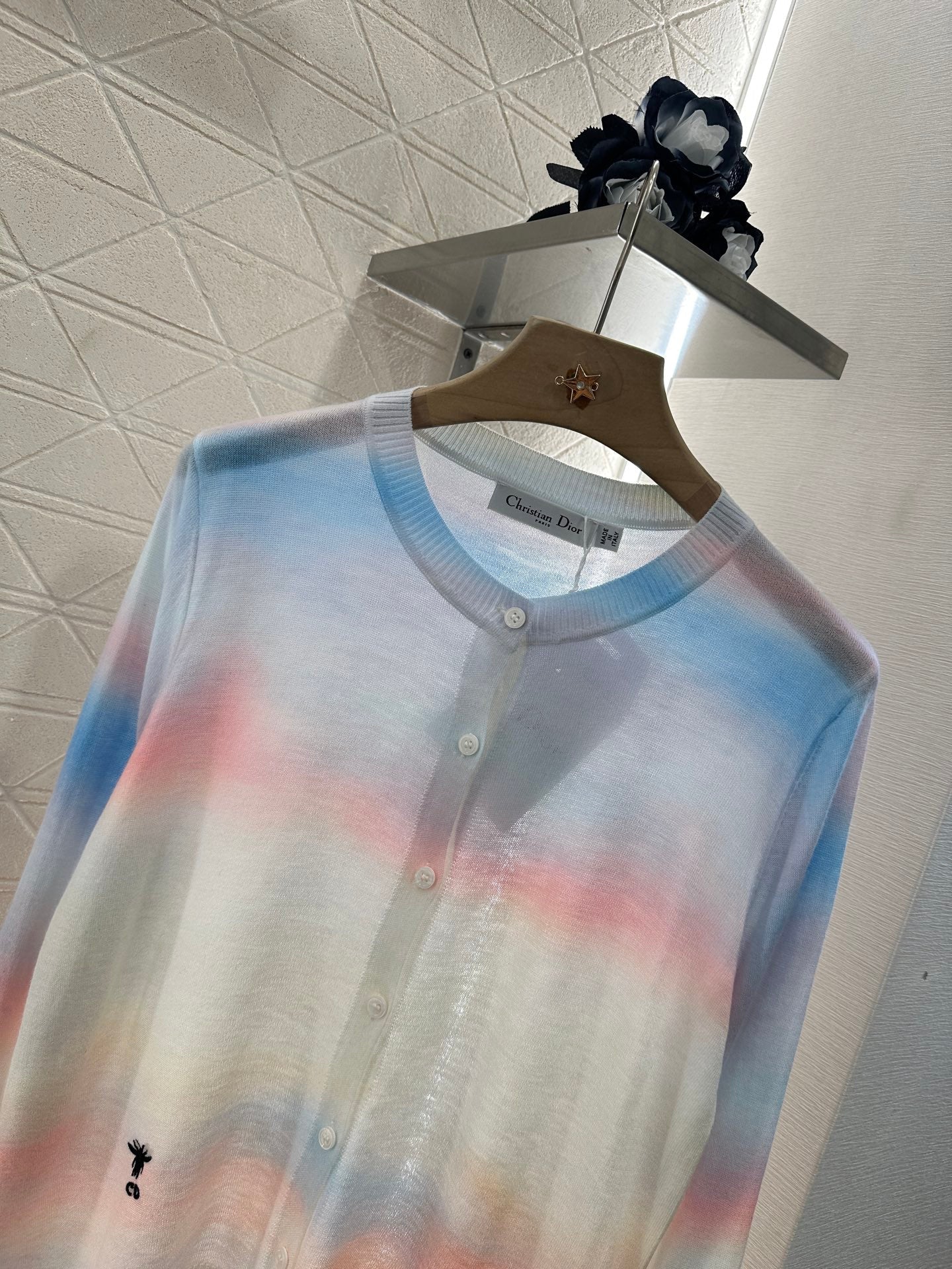 2024 new product Gradient knitted cardigan