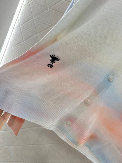 2024 new product Gradient knitted cardigan