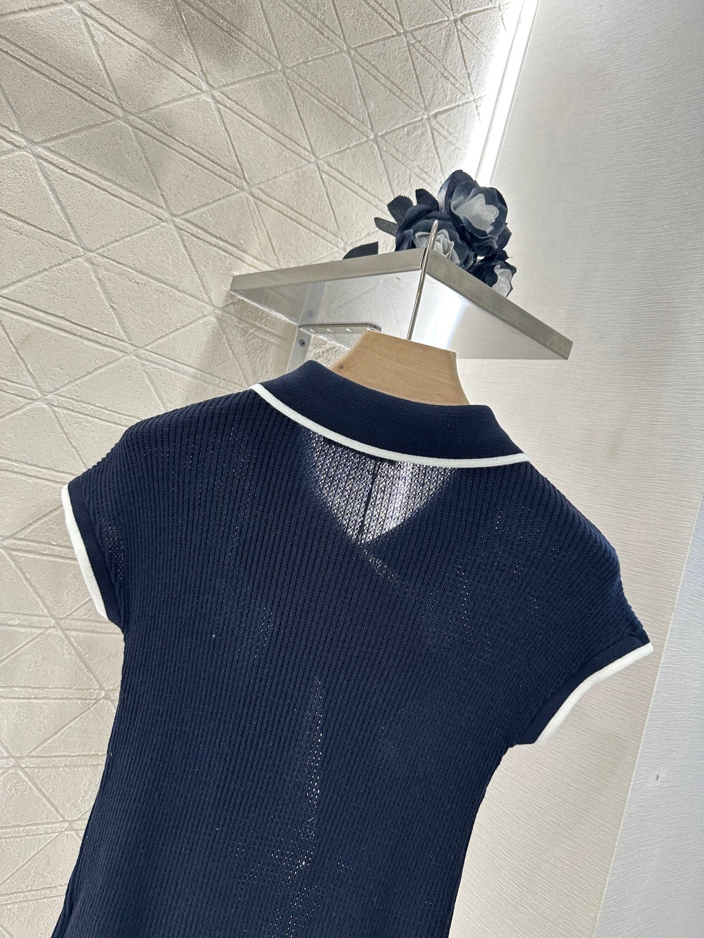 2025 new product Bow knitted short sleeves