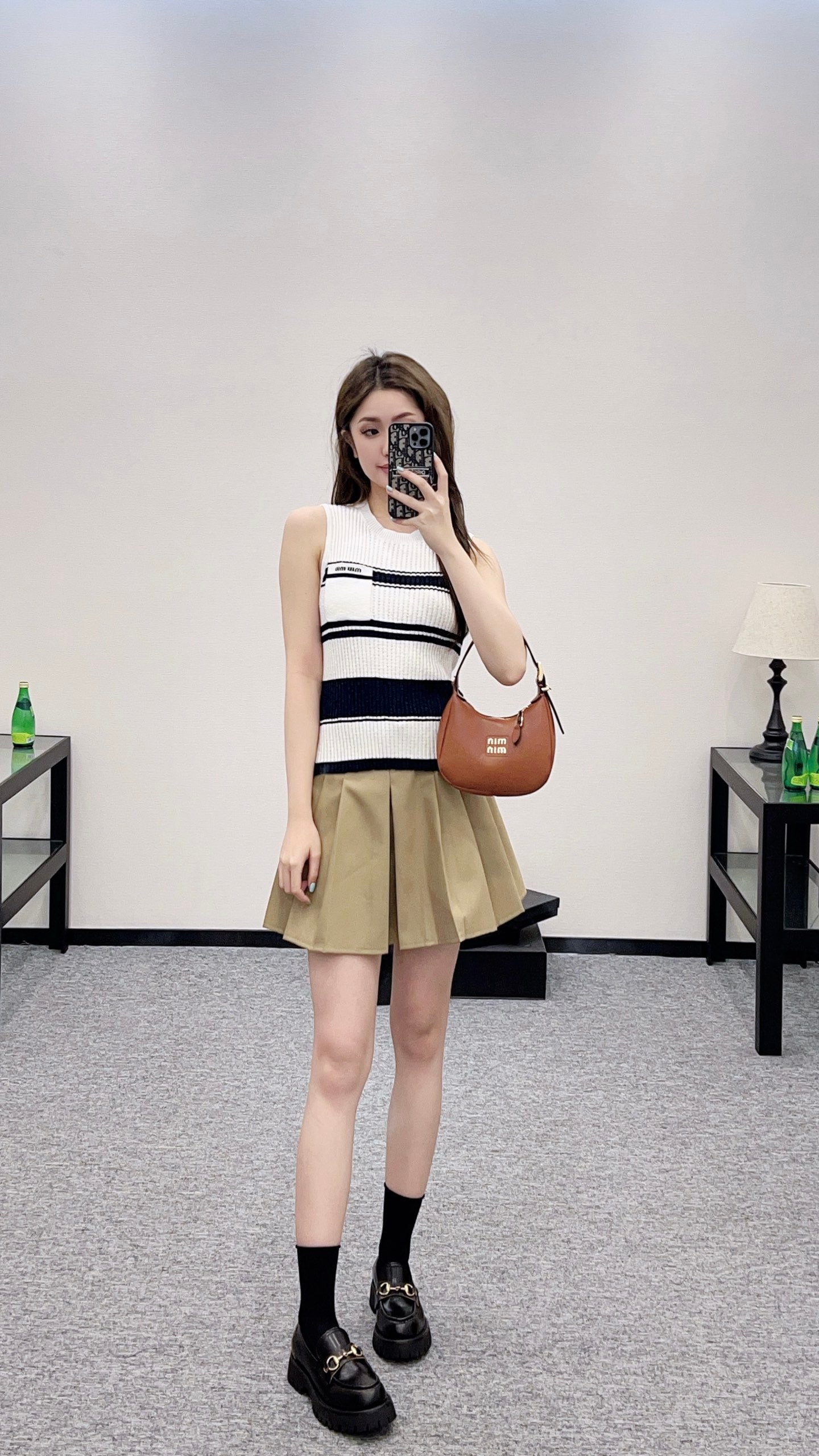 2025 new product Striped knitted vest