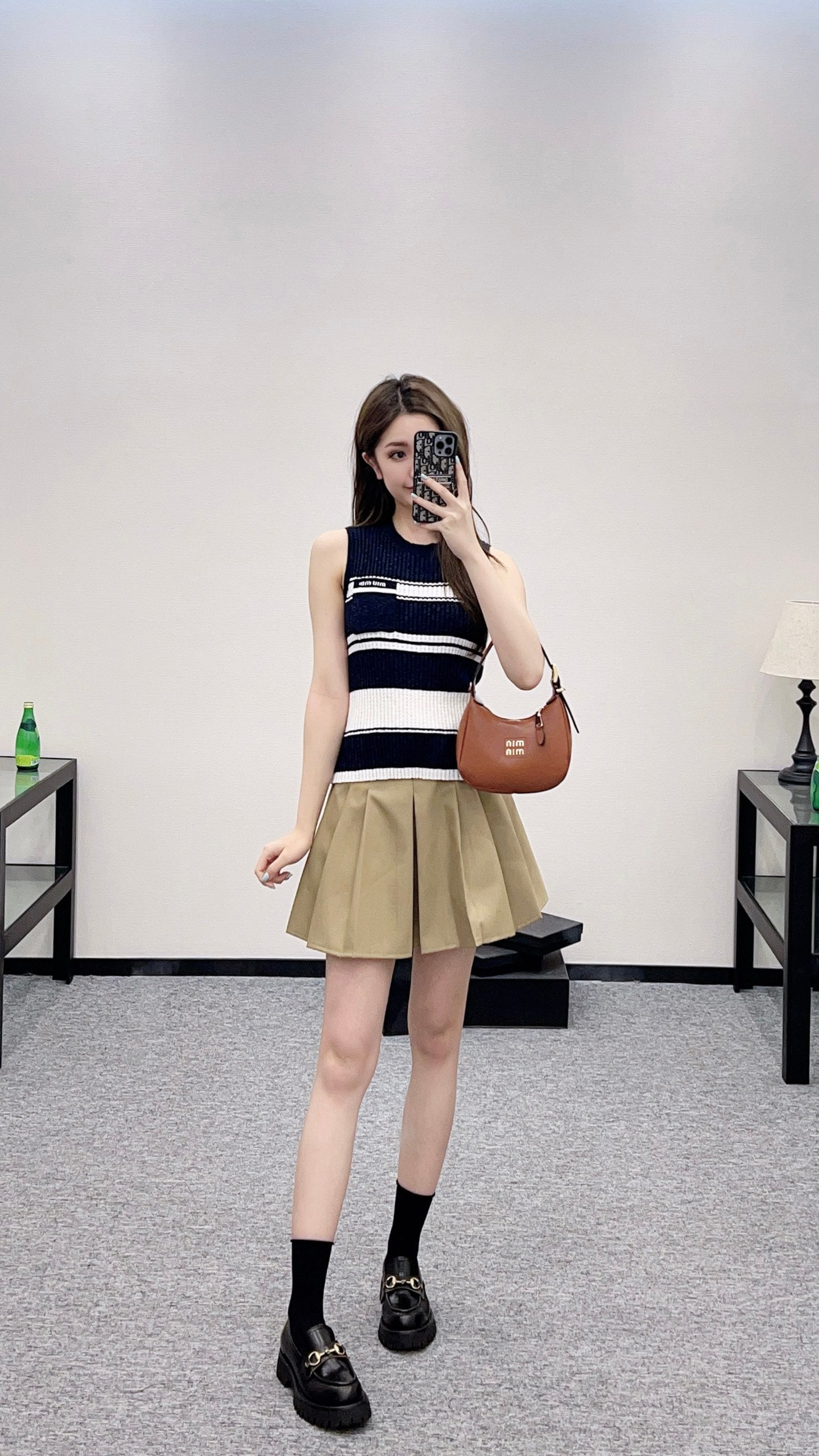 2025 new product Striped knitted vest