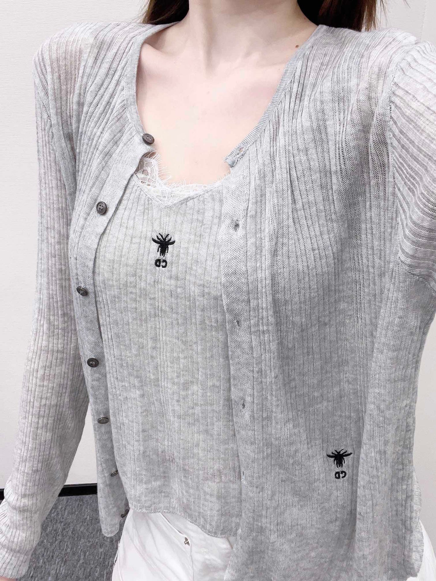 2025 new product Two suspender cardigans