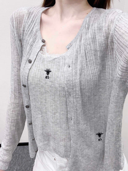 2025 new product Two suspender cardigans