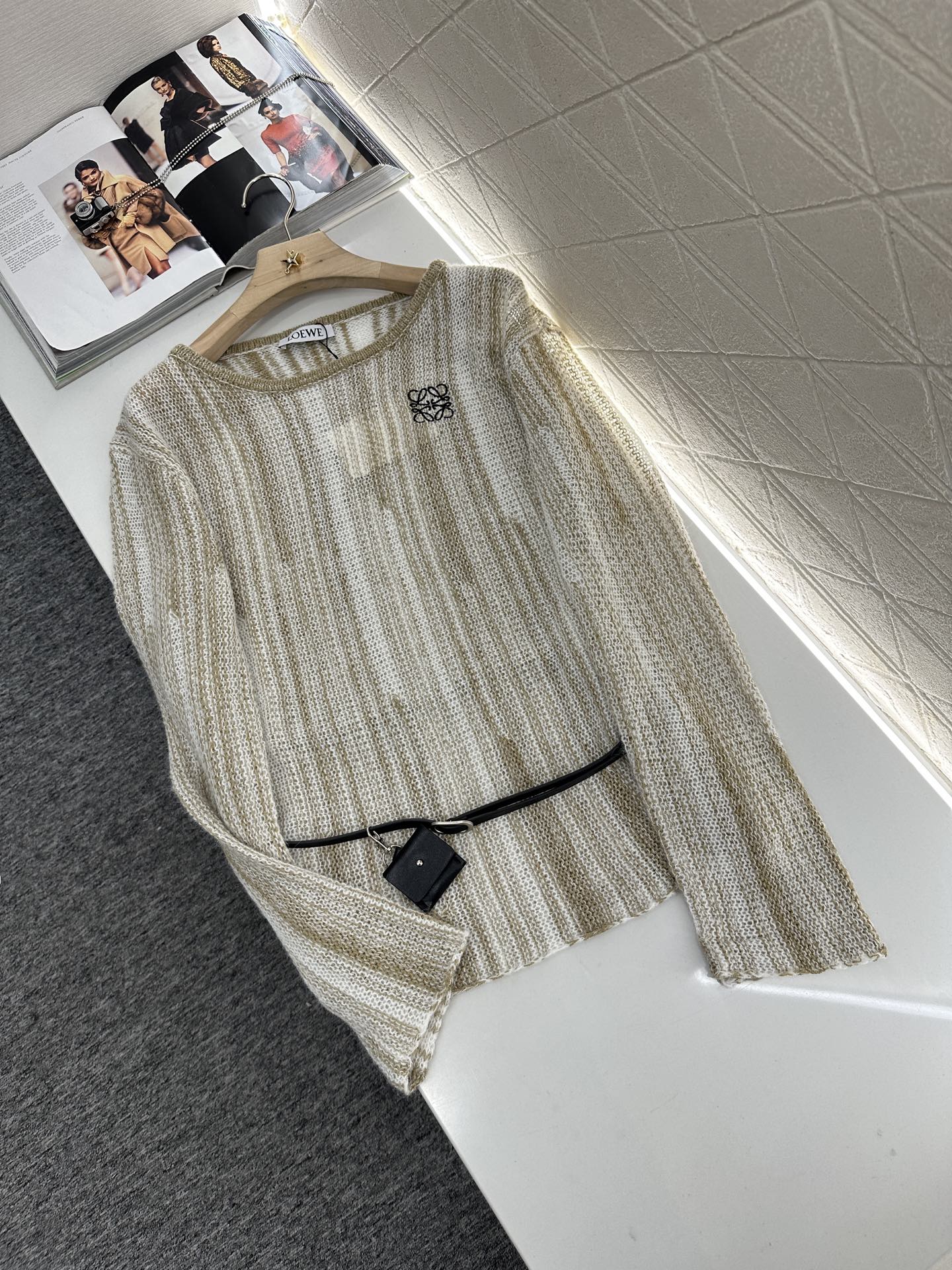 2025 new product Belt knitted top