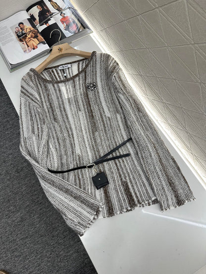 2025 new product Belt knitted top