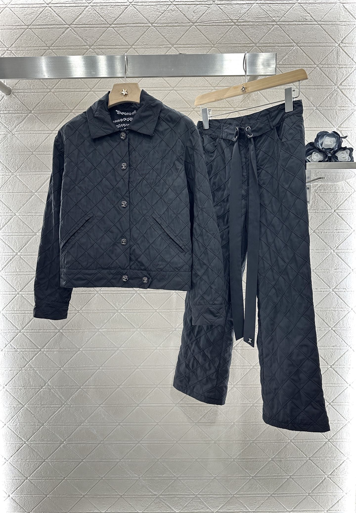2025 new product Jacket and cropped pants set